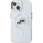 Karl Lagerfeld IML K&CH Heads Metal Frame Cover z MagSafe za iPhone 15 - prozoren