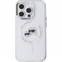 Karl Lagerfeld IML K&CH Heads Metal Frame ovitek z MagSafe za iPhone 15 Pro Max - prozoren
