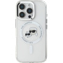 Karl Lagerfeld IML K&CH Heads Metal Frame Cover z MagSafe za iPhone 16 Pro - prozoren