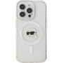 Karl Lagerfeld IML Karl Head Metal Frame Cover z MagSafe za iPhone 16 Pro - prozoren