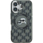Karl Lagerfeld Ovitek IML Monogram K&CH Heads z MagSafe za iPhone 16 - črn