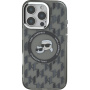 Karl Lagerfeld Ovitek IML Monogram K&CH Heads z MagSafe za iPhone 16 Pro Max - črn