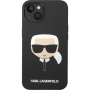 Karl Lagerfeld Karl Head silikonski ovitek za iPhone 14 Plus - črna