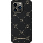 Karl Lagerfeld Ovitek Karl Heads Pattern Cover z MagSafe za iPhone 14 Pro Max - črn