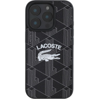 Lacoste Ovitek Blend Monogram z MagSafe za iPhone 16 Pro Max - črn