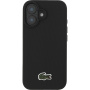 Lacoste Ovitek Iconic Petit Pique Woven Logo Cover z MagSafe za iPhone 16 - črn