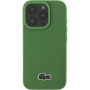 Lacoste Ovitek Iconic Petit Pique Woven Logo Cover z MagSafe za iPhone 16 Pro Max - zelen