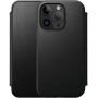 Nomad Leather Folio flip ovitek z MagSafe za iPhone 14 Pro Max - črna