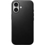 Nomad Usnjen ovitek Modern Leather z MagSafe za iPhone 16 - črn