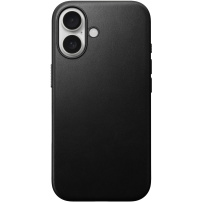 Nomad Usnjen ovitek Modern Leather z MagSafe za iPhone 16 Plus - črn