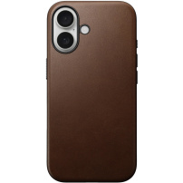 Nomad Usnjen ovitek Modern Leather z MagSafe za iPhone 16 Plus - rjav