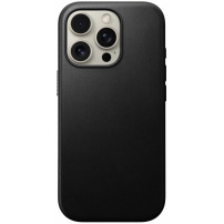 Nomad Usnjen ovitek Modern Leather z MagSafe za iPhone 16 Pro Max - črn