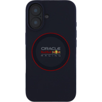 Oracle Red Bull Racing Silikonski ovitek Red Ring z MagSafe za iPhone 16 Plus - temno moder