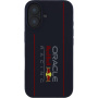 Oracle Red Bull Racing Silikonski ovitek Vertical Logo z MagSafe za iPhone 16 - temno moder