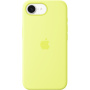 Originalne Apple silikonski ovitek za iPhone 16e / 17e - neonsko rumen