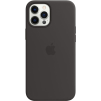 Originalne Apple silikonsko ohišje z MagSafe za iPhone 12 Pro Max - črno