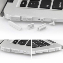 12in1 silikonski čepi za prah za vrata MacBook Pro Retina 13 "/ 15" in Air 11 "/ 13" - bela