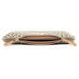 Torba z leopardjim vzorcem za iPad do 13" / MacBook do 14" - rjava