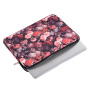 Torba s cvetličnim vzorcem za iPad do 13" / MacBook do 14" - rdeča