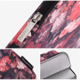 Torba s cvetličnim vzorcem za iPad do 13" / MacBook do 14" - rdeča