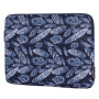 Torba z vzorcem peres za iPad do 11" / MacBook do 12" - temno modra