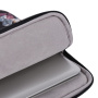 Torba z vzorcem modrih rož za iPad do 11" / MacBook do 12" - črna