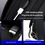 COOLBELL CB-8308 nahrbtnik z zunanjim USB vhodom in ključavnico za zadrge za iPad / MacBook do 17" - črn