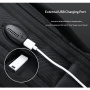 COOLBELL CB-8316 prostoren nahrbtnik z zunanjim USB priključkom za iPad / MacBook do 16" - črn