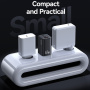 USAMS CC265 GaN adapter za hitro polnjenje z vrati 2x USB-C / USB-A - 67W - črn