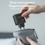 Yesido YC144 GaN hitri polnilni adapter z vrati 2x USB-C / USB-A - 65W - črn