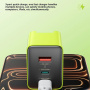 WEKOME WP-U45 GaN hitri polnilni adapter z vrati 2x USB-C / USB-A - 65W - bel