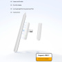 Brezžični polnilnik s priključkom USB-C za Apple Pencil 2. generacije - bela