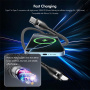 ENKAY magnetni pleten polnilni in podatkovni kabel - USB-C na USB-C - 1 m - bel