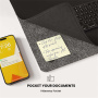 S1300 dvostranska podloga za tipkovnico in miško z brezžičnim polnjenjem za iPhone / AirPods - črna