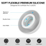 AhaStyle nadomestni silikonski nastavki za AirPods Pro 3 - S - beli