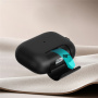 Ovitek s preklopnim stojalom in karabinom za AirPods Pro 3 - temno moder