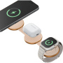 ENERGEA AluMag Trio Qi2 3v1 zložljiv brezžični MagSafe polnilnik za iPhone / Apple Watch / AirPods - 15W - oranžen