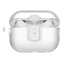 UNIQ Glase Pro Lock transparenten ovitek z zapiranjem in karabinom za AirPods Pro 3 - prozoren