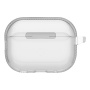 UNIQ Glase Pro Lock transparenten ovitek z zapiranjem in karabinom za AirPods Pro 3 - prozoren