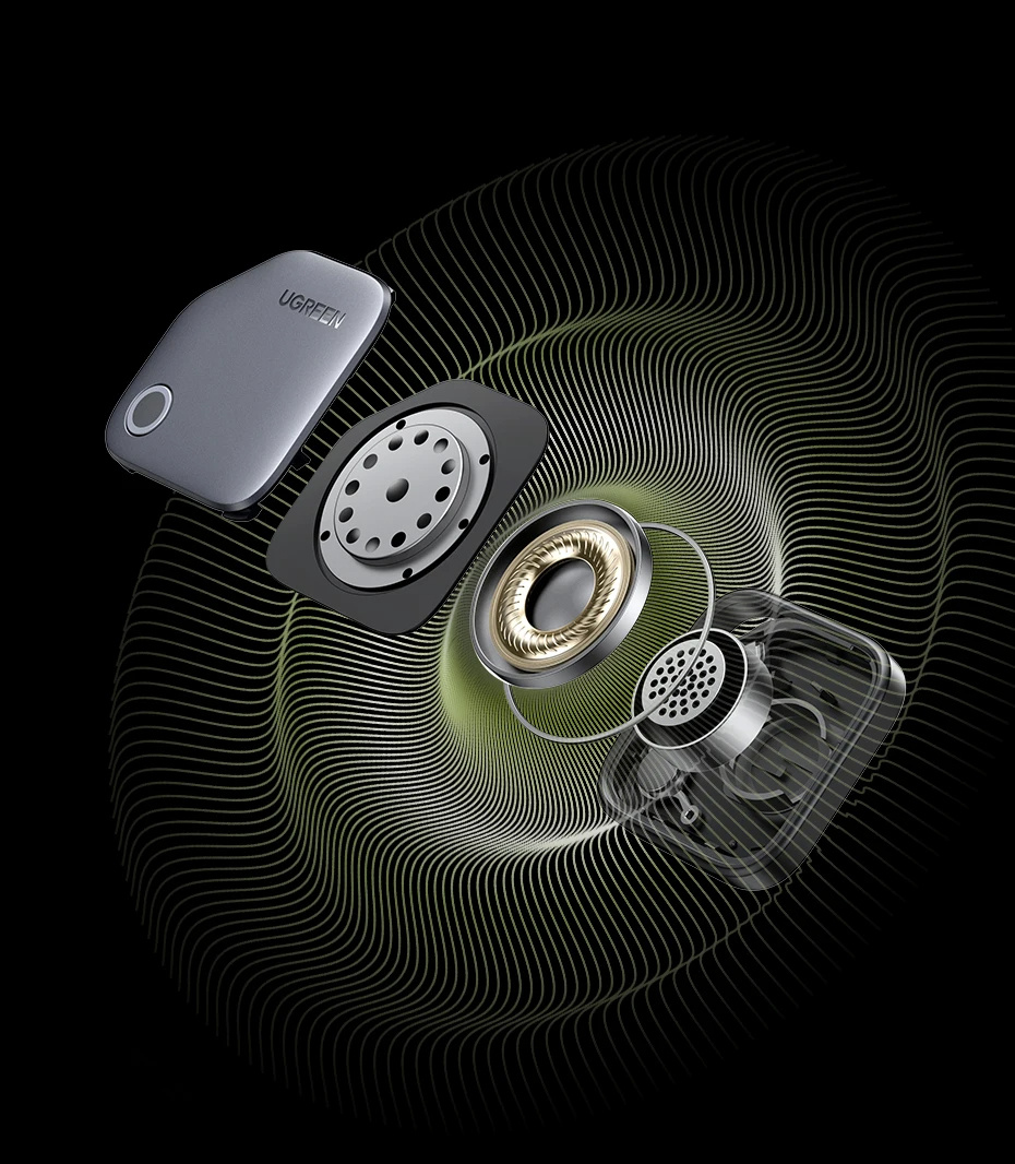 UGREEN CM816 smart lokator s podporo Find My - temno siv