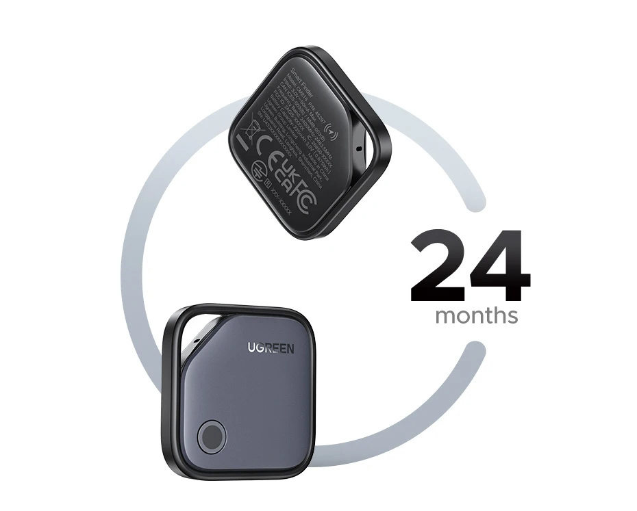 UGREEN CM816 smart lokator s podporo Find My - temno siv