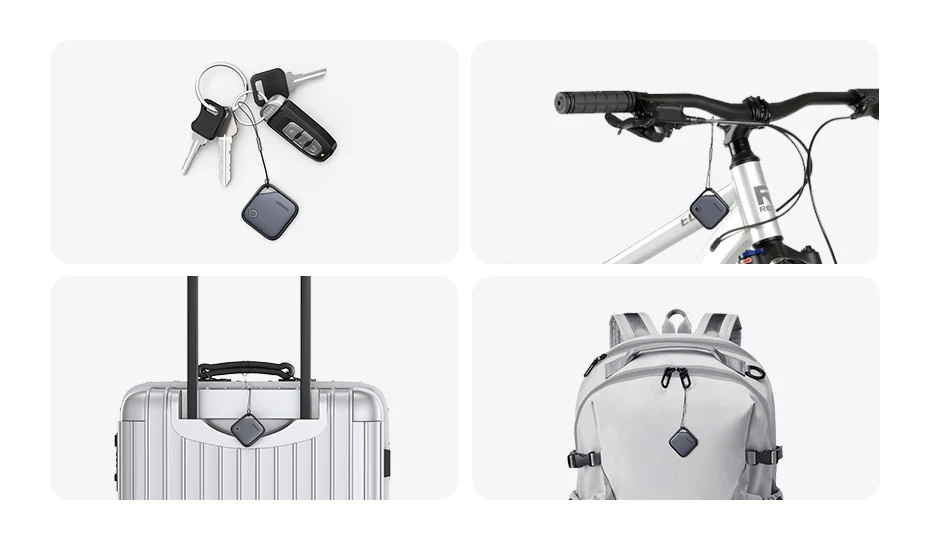 UGREEN CM816 smart lokator s podporo Find My - temno siv