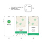 UGREEN CM816 smart lokator s podporo Find My - temno siv