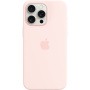 Originalni Apple silikonski ovitek z MagSafe za iPhone 15 Pro Max - svetlo roza