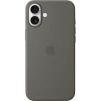 Originalne Apple silikonski ovitek z MagSafe za iPhone 16 Plus - rock grey