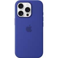 Originalne Apple silikonski ovitek z MagSafe za iPhone 16 Pro - ultramarine