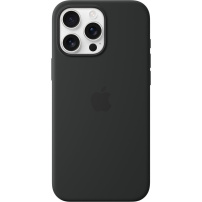 Originalne Apple silikonski ovitek z MagSafe za iPhone 16 Pro Max - črn