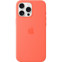 Originalne Apple silikonski ovitek z MagSafe za iPhone 16 Pro Max - mandarina