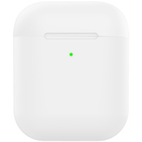Mat silikonski ovitek za AirPods 1 / 2 - bela