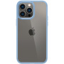 Spigen Crystal Hybrid prozoren etui z okvirjem za iPhone 14 Pro - modro